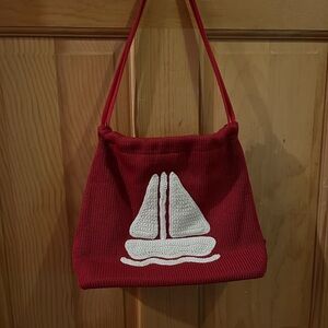 The Sak. Red Sailboat Design Women's Bag